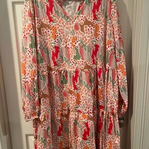 Floral Long Sleeve Dress
